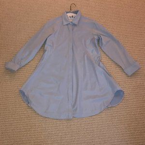 Long Blue Tunic Shirt